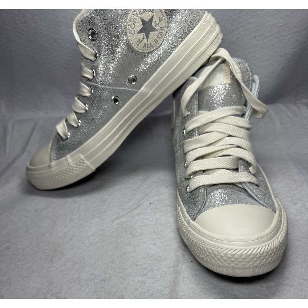 Converse Chuck Taylor All Star Mid Winter Slay Glitter Sneakers Womens 7